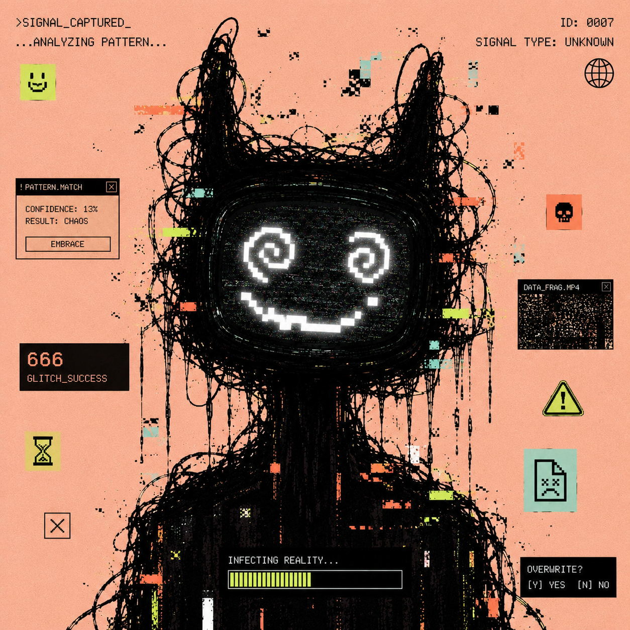 Captured cryptid — smiling